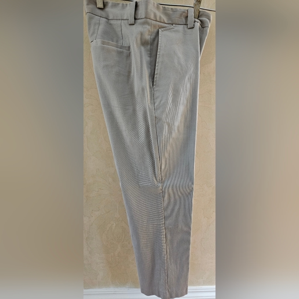 Men's Kenneth Cole Stretch Tan/Gray Blend Trouser Chino Pants-Size 32/34